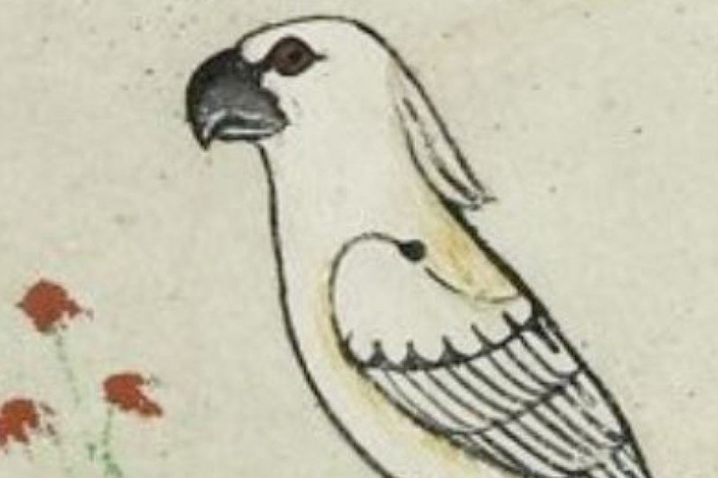 Cockatoo featured in a 13th century book once owned by Holy Roman Emperor Frederick II. Photo: Biblioteca Apostolica Vaticana