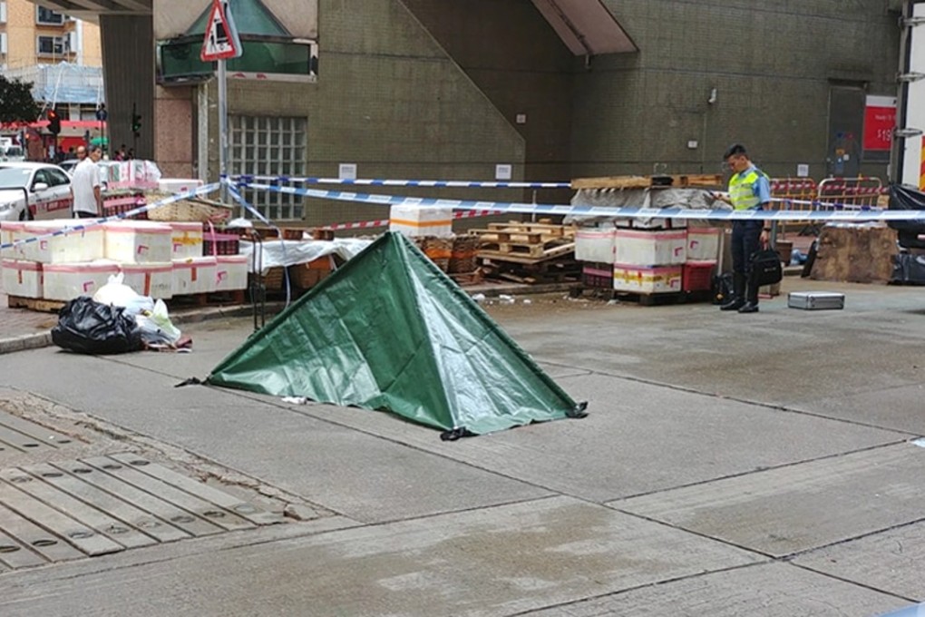The accident happened on Cheung Wong Road near Shamchun Street at 4.43am on Tuesday. Photo: Facebook