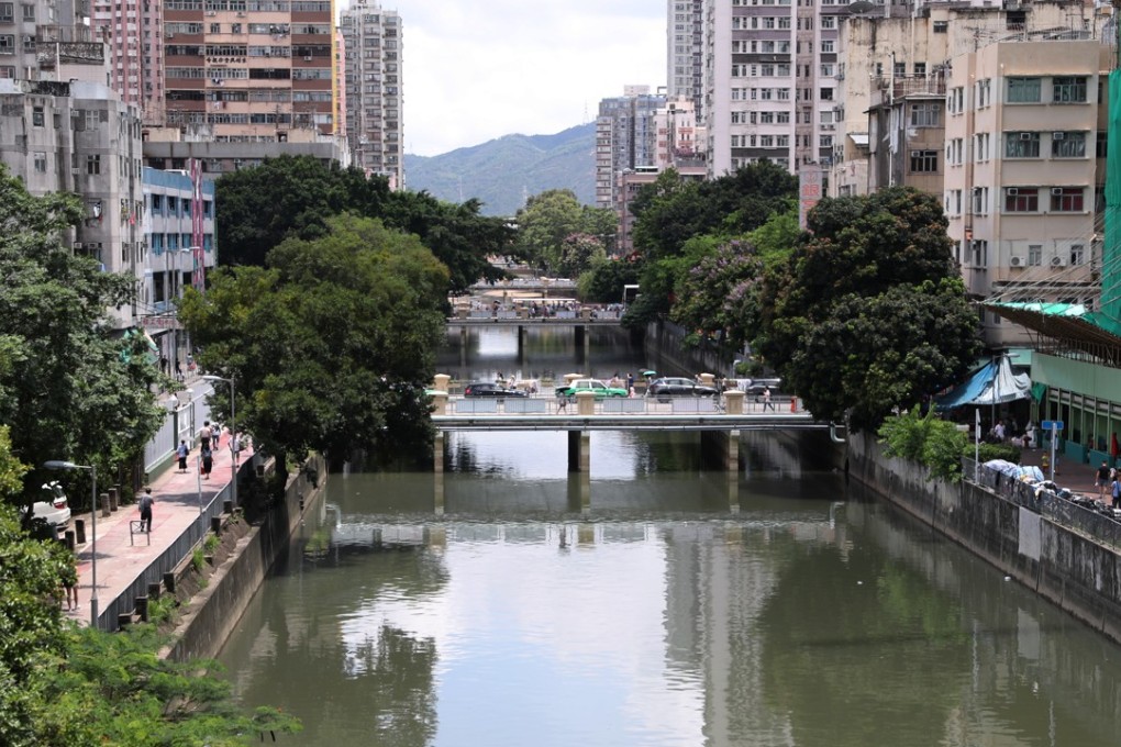 The living environment along the Yuen Long nullah may suffer if a proposed footbridge costing HK$1.7 billion is built. The Hong Kong government postponed the funding request on the Legco Finance Committee’s agenda on June 26. Photo: K.Y. Cheng