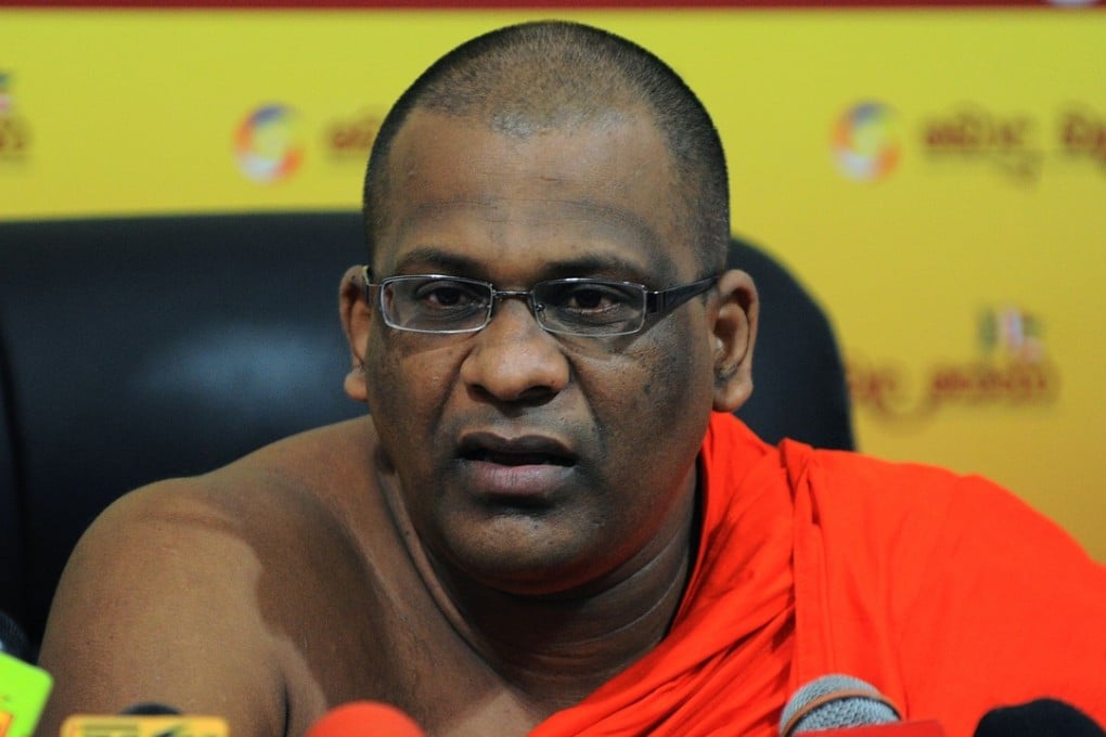Controversial Sri Lankan Buddhist monk Galagoda Aththe Gnanasara. Photo: AFP