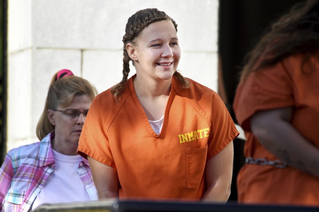Winner is seen walking into the Federal Courthouse in Augusta, Georgia, on Tuesday.. Photo: The Augusta Chronicle via AP