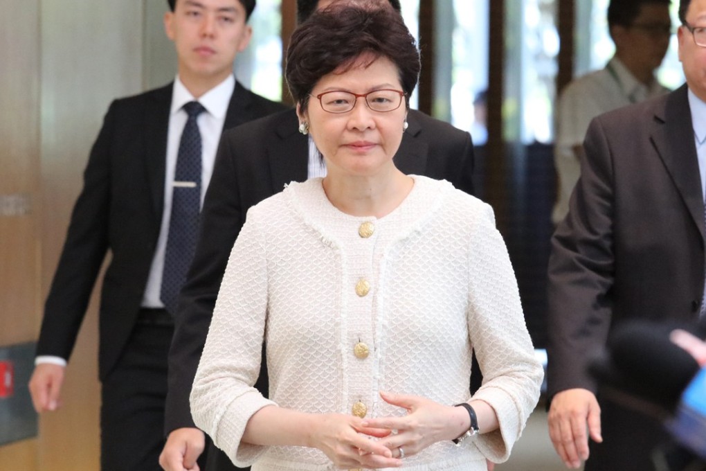 The meeting was announced while Chief Executive Carrie Lam (centre) was in Europe. Photo: Felix Wong