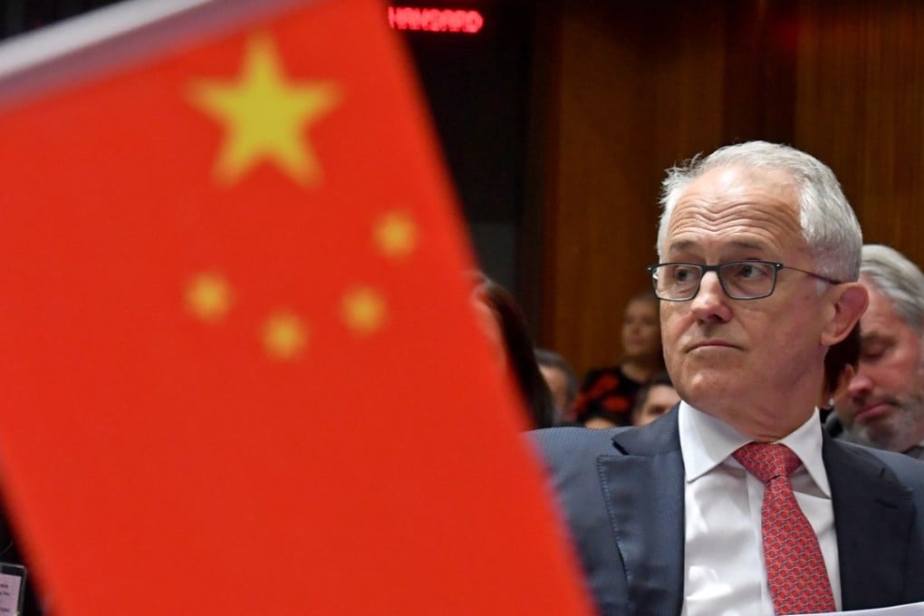 Australian Prime Minister Malcolm Turnbull last year referred to ‘disturbing reports about Chinese influence’. File photo: EPA