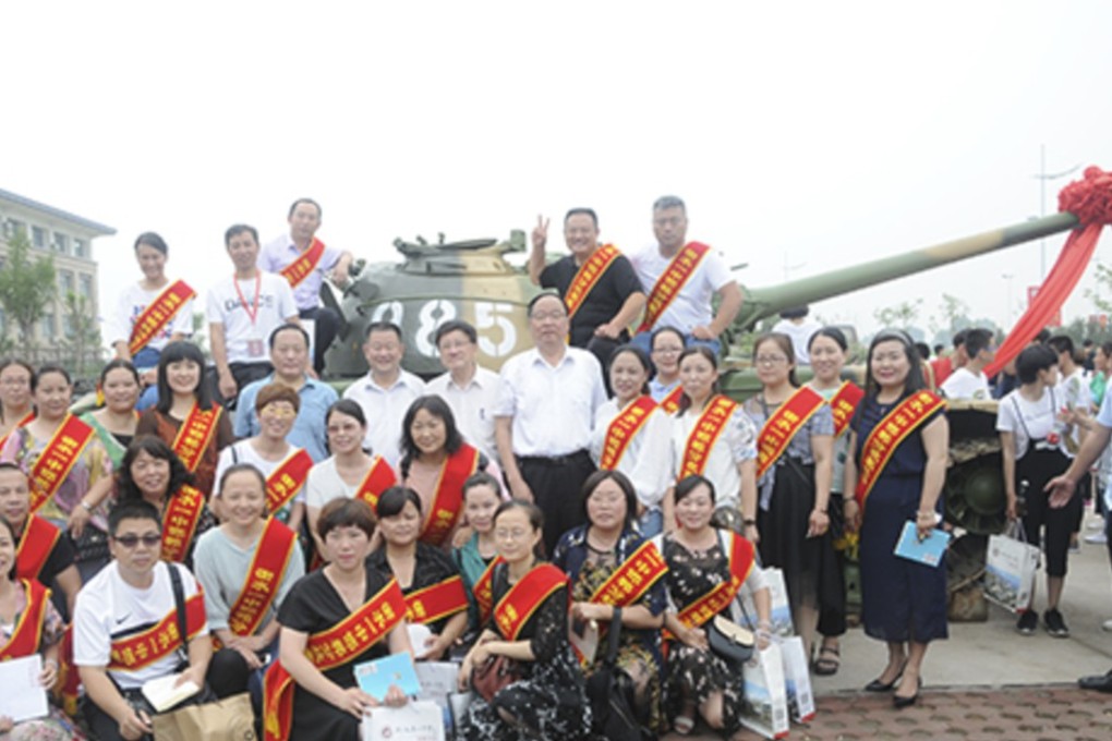 The tank was inaugurated at the school’s open day on Tuesday. Photo: news.sina.com.cn