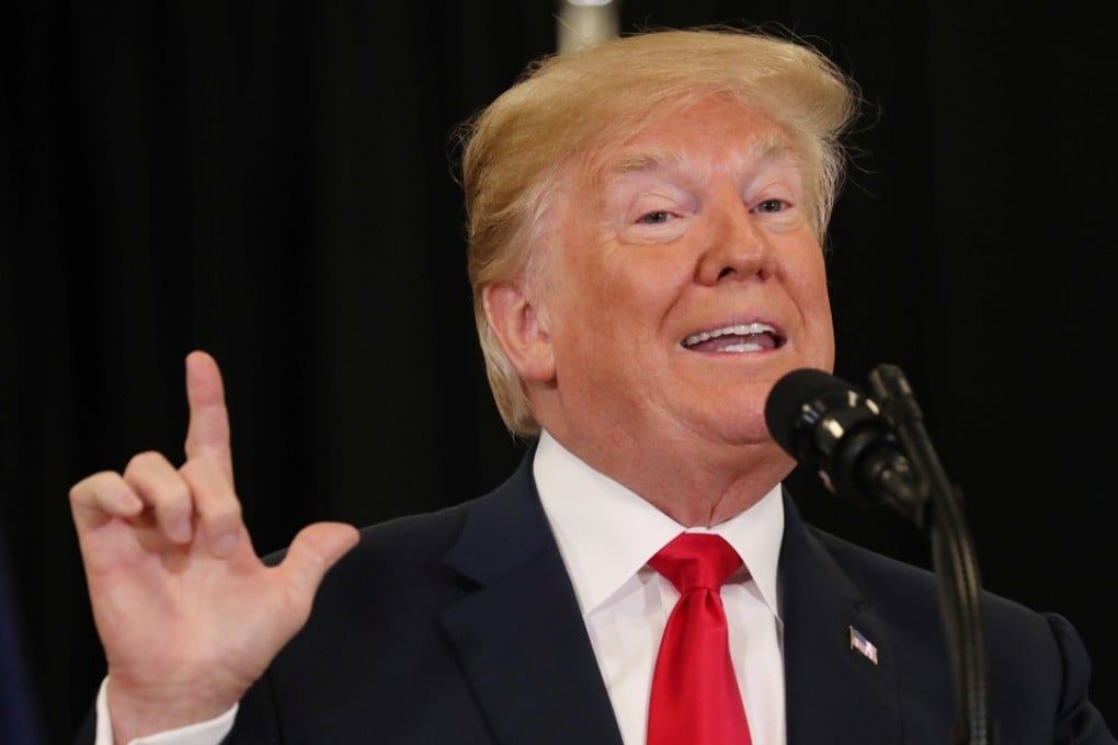 US President Donald Trump speaks at the swearing-in ceremony for the new CIA director at the headquarters of the Central Intelligence Agency in Langley, Virginia, on May 21. Trump’s propensity to rapidly change his position on any issue keeps his opponents on their toes. Photo: Reuters
