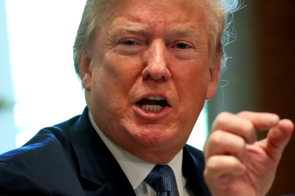 US President Donald Trump speaks during a lunch meeting with Republican members of Congress at the White House in Washington on Tuesday. Photo: Reuters
