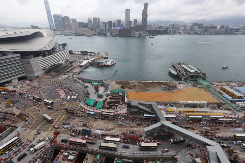 The under-construction Exhibition Centre MTR station, one of the sites on the Sha Tin to Central link where faulty work has been reported. Photo: Sam Tsang