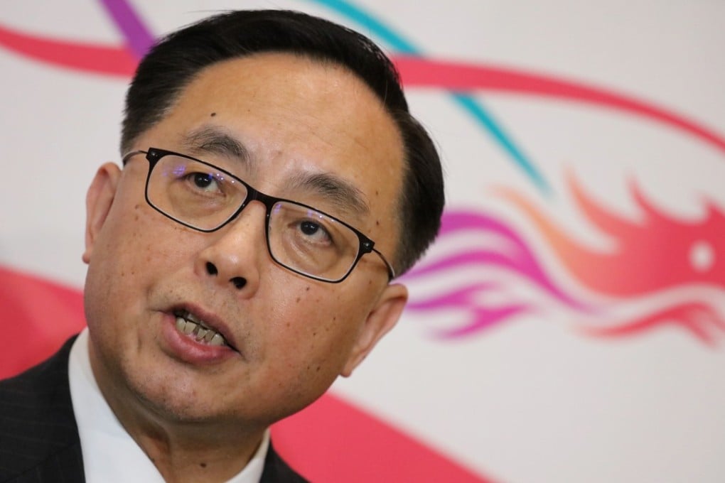 Nicholas Yang Wei-hsiung, secretary for innovation and technology, speaks in Hong Kong in May. Photo: Felix Wong/SCMP