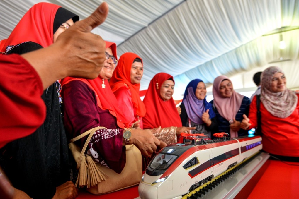 A groundbreaking ceremony for the East Coast Rail Link was held in Kuantan last year. The railway will connect the rural east coast to the seaport of Klang in Selangor. Photo: Xinhua