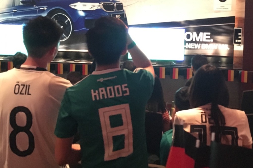 Germany fans at the viewing party for Germany v South Korea's World Cup 2018 game at the Intercontinental Grand Stanford Hong Kong in Tsim Sha Tsui.