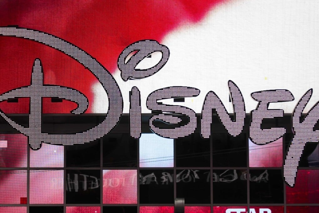 The Disney logo is displayed outside the Disney Store in Times Square in New York City in December. Photo: Getty Images North America via AFP