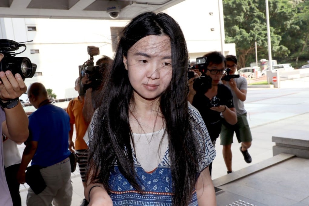 Tang Lin-ling was found guilty of criminal contempt of court for taking pictures during a trial related to the 2014 Occupy protests. Photo: Sam Tsang