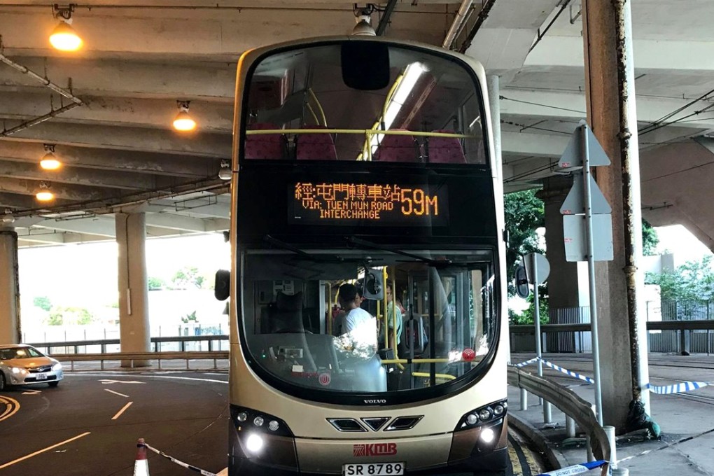 The needle was found on a bus travelling KMB’s 59M route. Photo: Handout