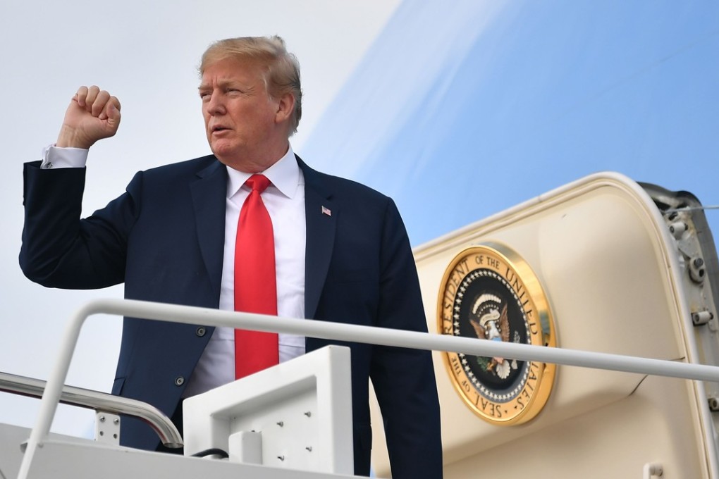 US President Donald Trump boards Air Force One at Andrews Air Force Base in Maryland on June 25, 2018. Photo: AFP