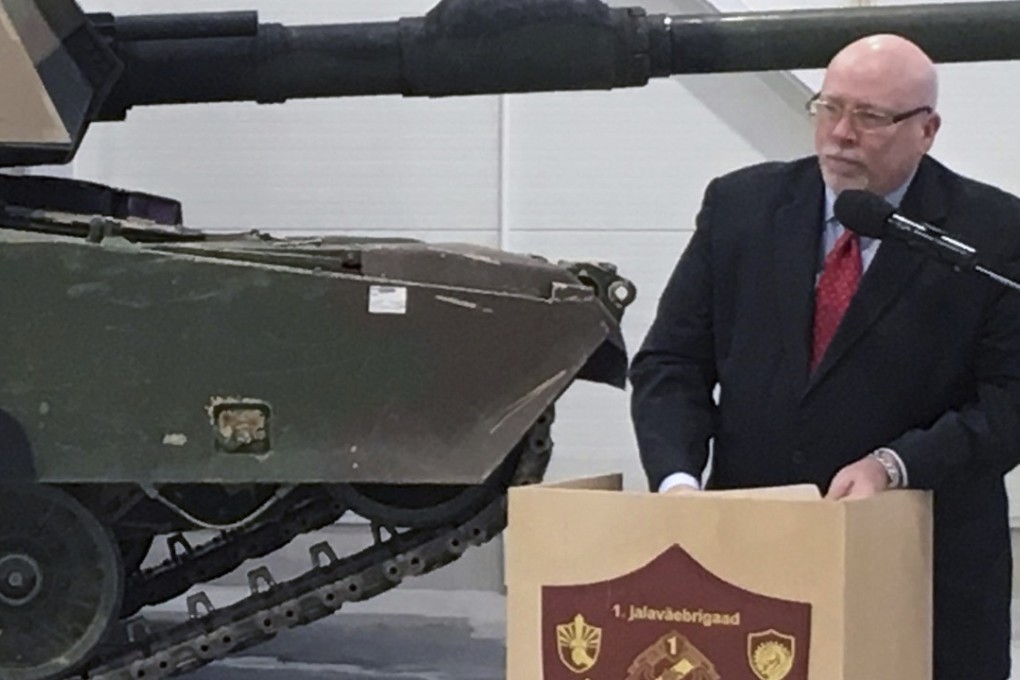 The US ambassador to Estonia, James Melville, will retire from the State Department next month, a move he reportedly said was prompted by Donald Trump’s jibes and treatment of European allies. Photo: AP