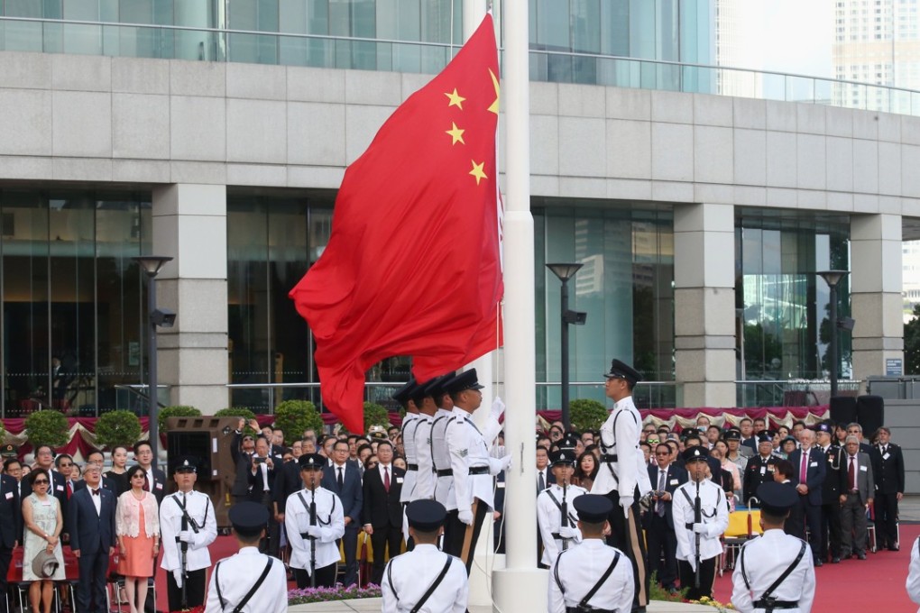 Lam spoke about her first year in office as the city marked the 21st anniversary of the handover on Sunday. Photo: David Wong