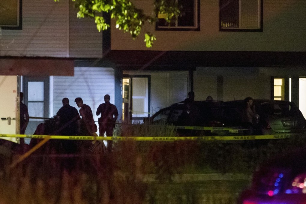 Boise police investigate at a crime scene near the corner of State and Wyle Streets in Boise just before 11:00 p.m. Saturday, June 30, 2018. During a news conference Police Chief Bill Bones reported that nine stabbing victims of diverse ages were reported at the scene. The call to police was made at 8:46 p.m. He said all nine victims were transported to the hospital and police apprehended a suspect at gunpoint soon after the incident. (Darin Oswald/Idaho Statesman via AP)