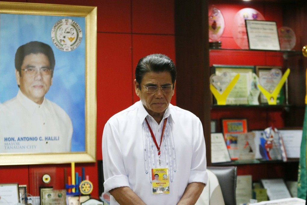Tanauan City Mayor Antonio Halili in 2016. File photo: AP