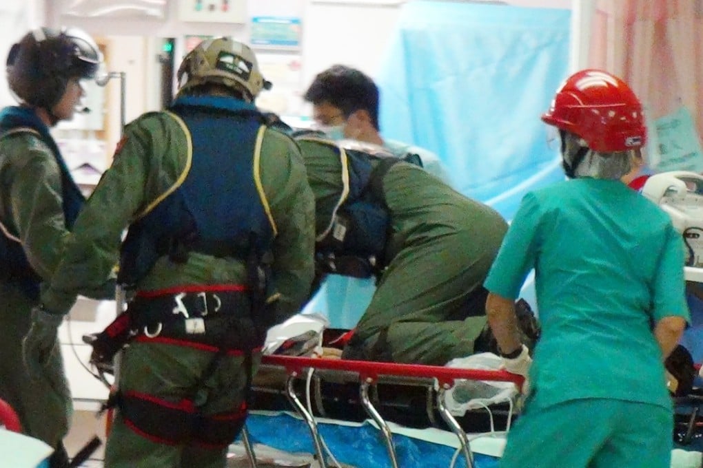 A medic was seen trying to resuscitate Lo as he was taken into the emergency ward. Photo: Handout