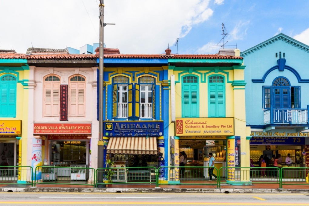 Colourful shophouses along Serangoon Road in Singapore’s Little India. Photo: Alamy