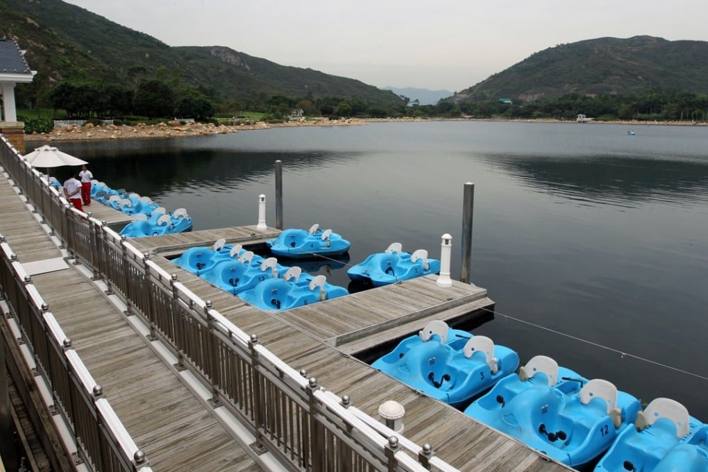 The “Inspiration Lake” recreation centre at Hong Kong Disneyland. In 2005, a Tung Chung rural leader and an accomplice were found guilty of stealing more than 800 tonnes of boulders from Tung Chung River, intending to sell them to the Disney project. Photo: May Tse