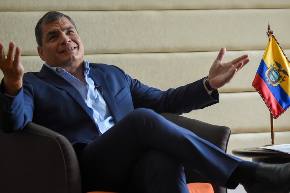 Former Ecuadorean president Rafael Correa. Photo: AFP