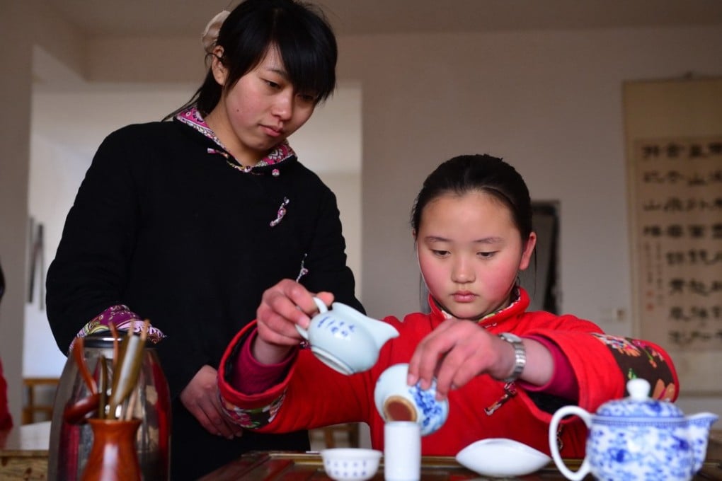A Chinese tea ceremony class at Yuzhang Academy in Nanchang, Jiangxi province, China. Picture: Xinhua