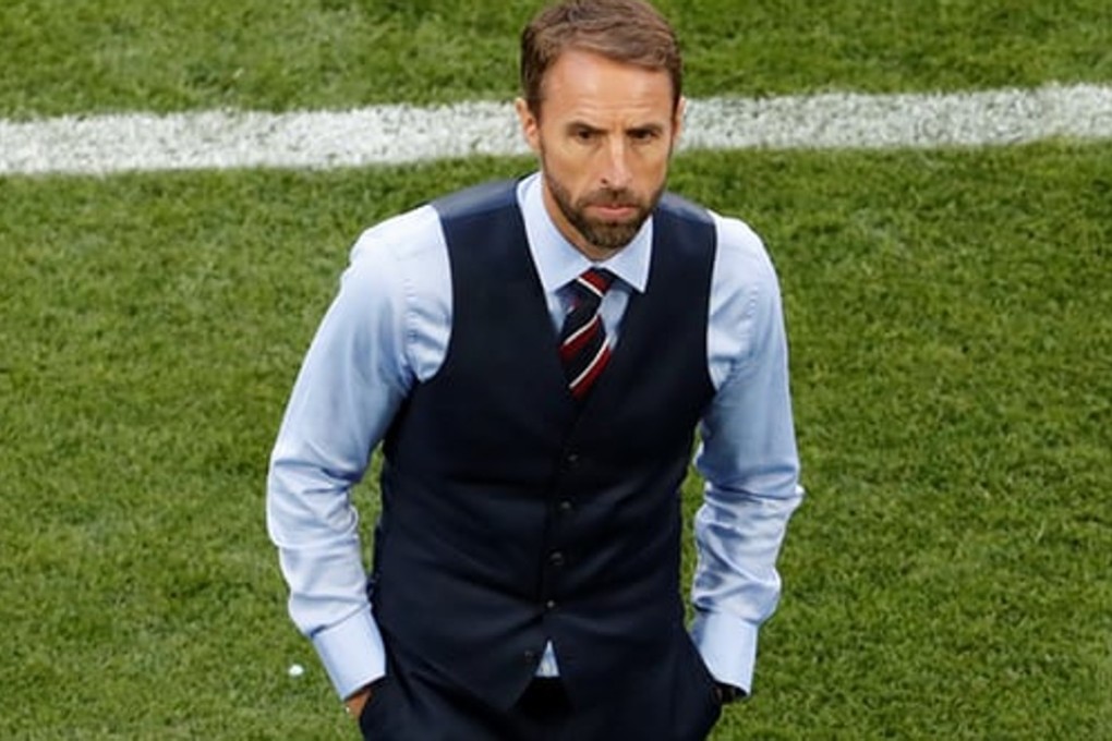 Gareth Southgate wears his waistcoat on the sidelines. Photo: Reuters