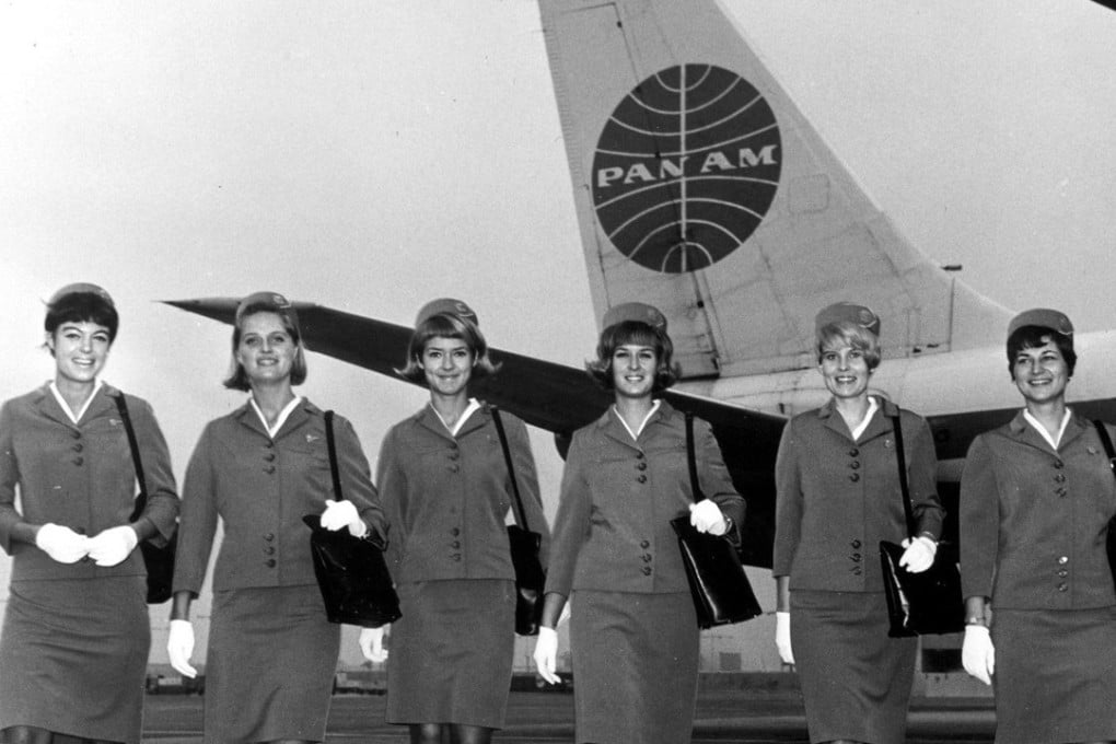 Pan Am Boeing 707 flight attendants in the 1960s.