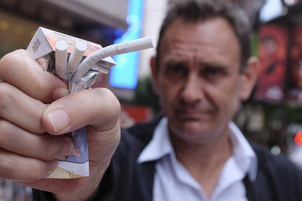 South China Morning Post writer Mark Sharp has successfully given up smoking for one month. Photo: Antony Dickson