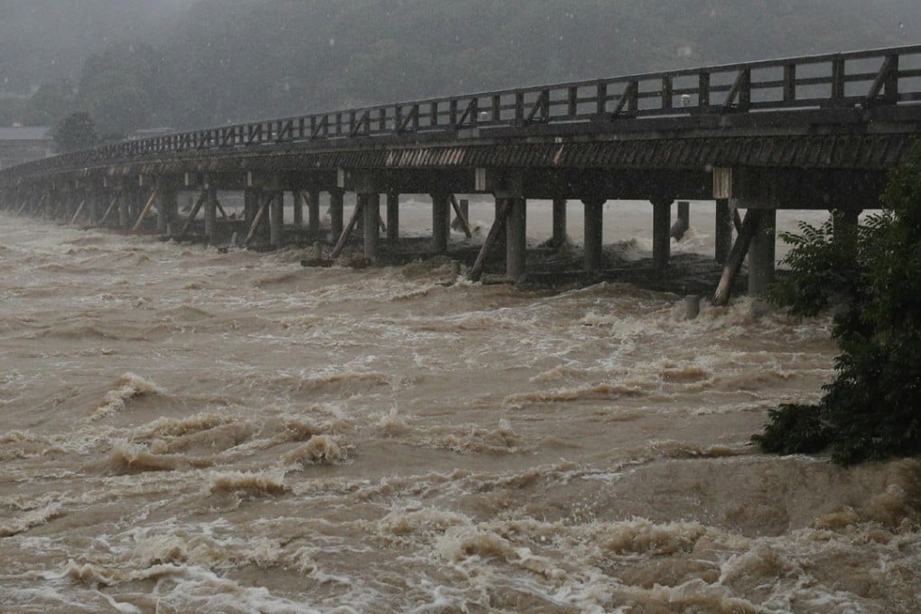 The Togetsu bridge on the Katsura river in Kyoto. Photo: AFP