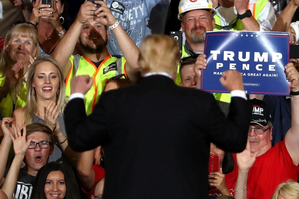 US president Donald Trump greets supporters at a “Make America Great Again” rally in Great Falls, Montana, on July 5. According to the Washington Post’s fact checkers, Trump has made more than 3,200 false or misleading claims since coming into office. Photo: AFP