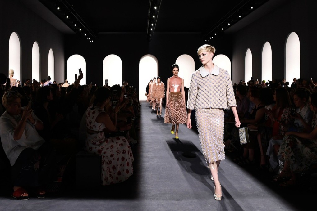 Models present creations by Fendi Couture at the end of the 2018-2019 autumn-winter haute couture fashion show in Paris. Photo: AFP