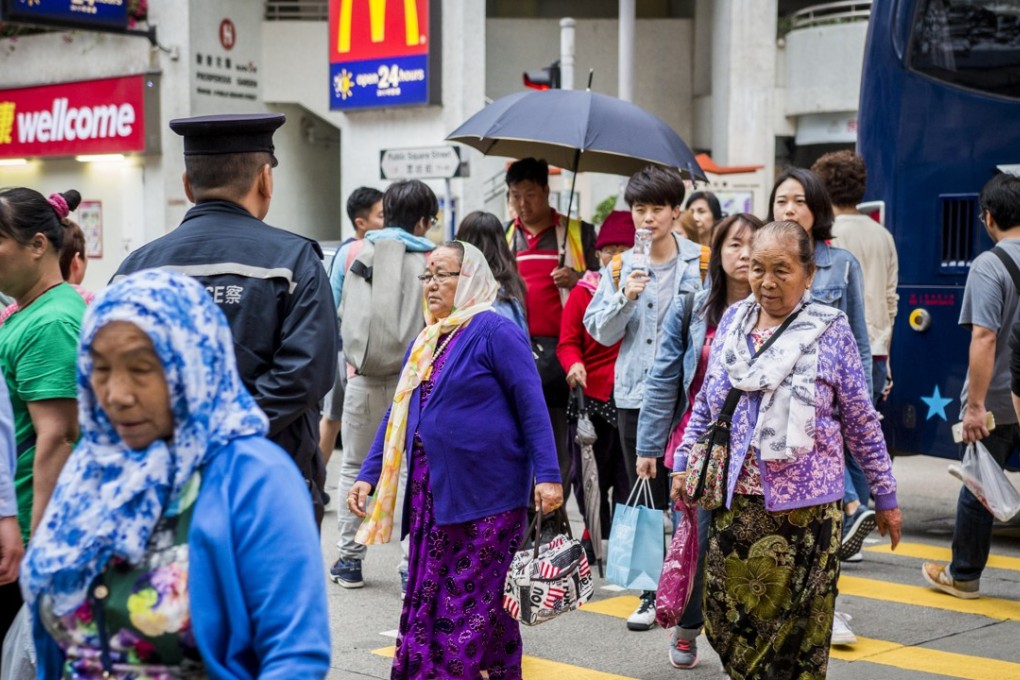A busy crossing in Yau Ma Tei, home to a large community of Hongkongers of Nepali origin. Photo: SCMP