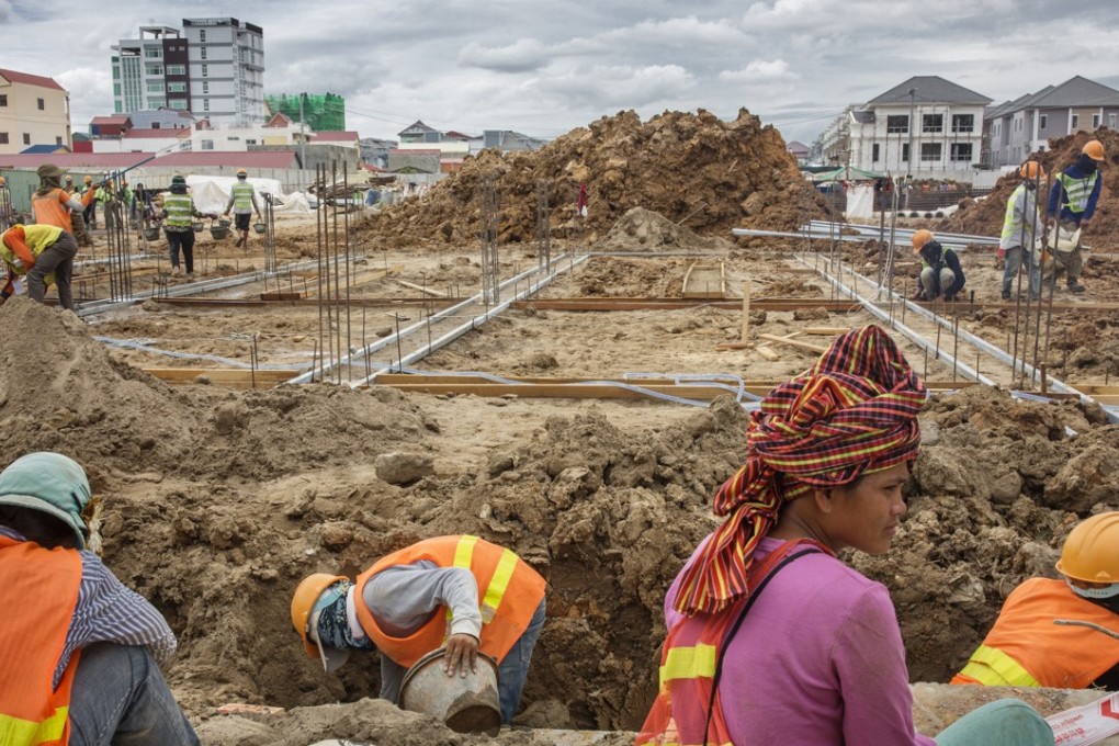 One of many construction projects in the Cambodian capital of Phnom Penh. Pictures: Jonas Gratzer