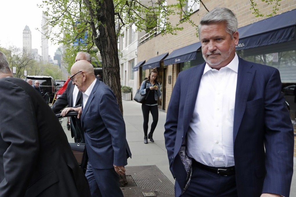 Bill Shine, right, in 2017. He was hired on Thursday to lead the White House’s communications team. Photo: AP