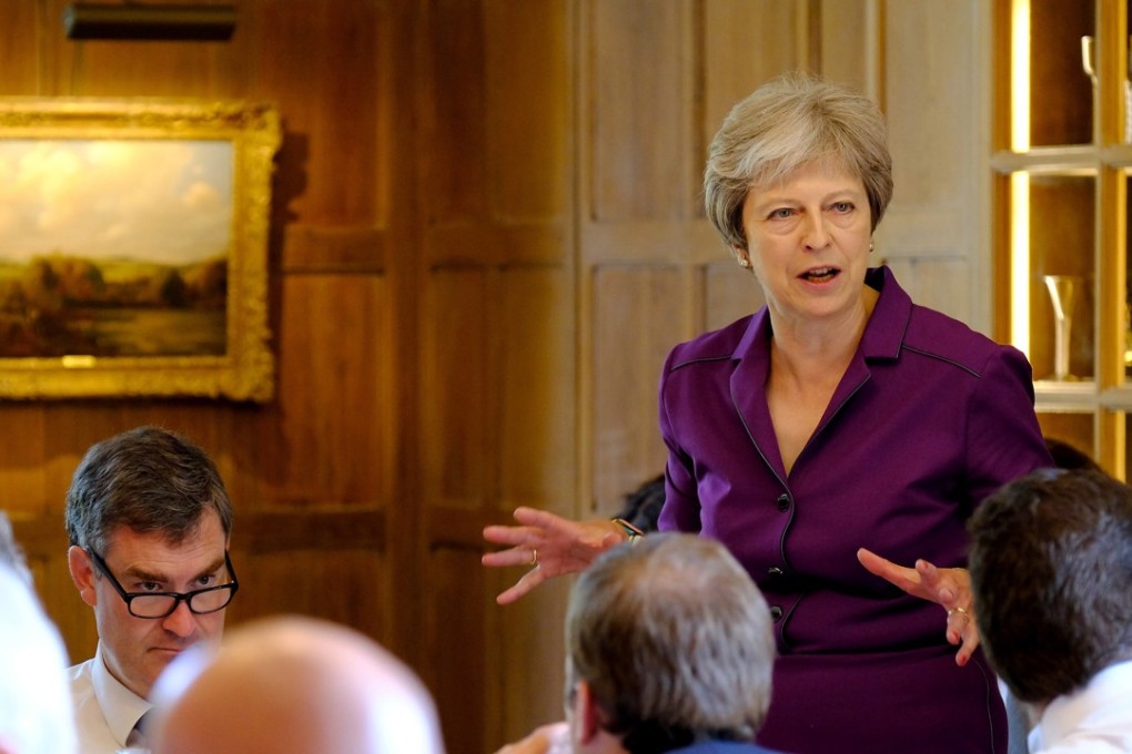 British Prime Minister Theresa May during the cabinet meeting at Chequers. Photo: EPA/Joel Rouse