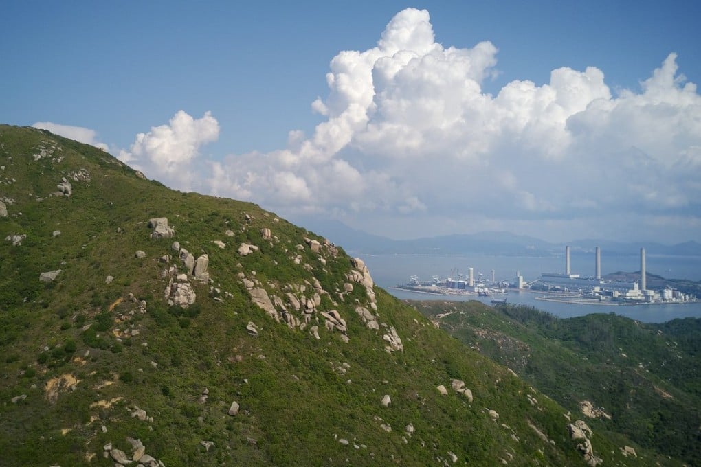 Lamma’s Mount Stenhouse, with the island’s power station in the background. Photo: Martin Williams