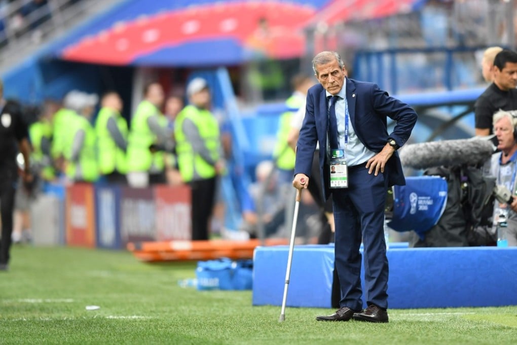 Uruguay coach Oscar Tabarez has admitted France were the better team in their World Cup quarter-final win. Photo: AFP