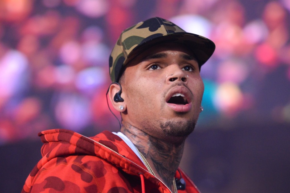 The singer Chris Brown performing in New Jersey in 2015. He was arrested on an outstanding warrant after his concert in Florida on Thursday night. Photo: AP