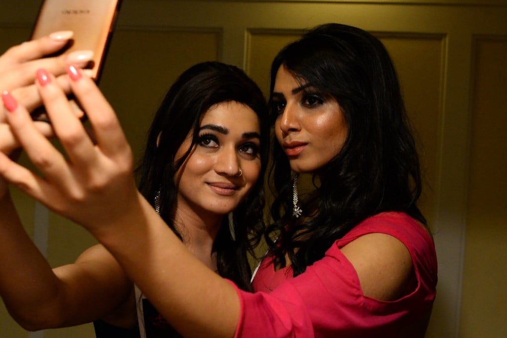 Transgender beauty contestants in New Delhi. Photo: AFP