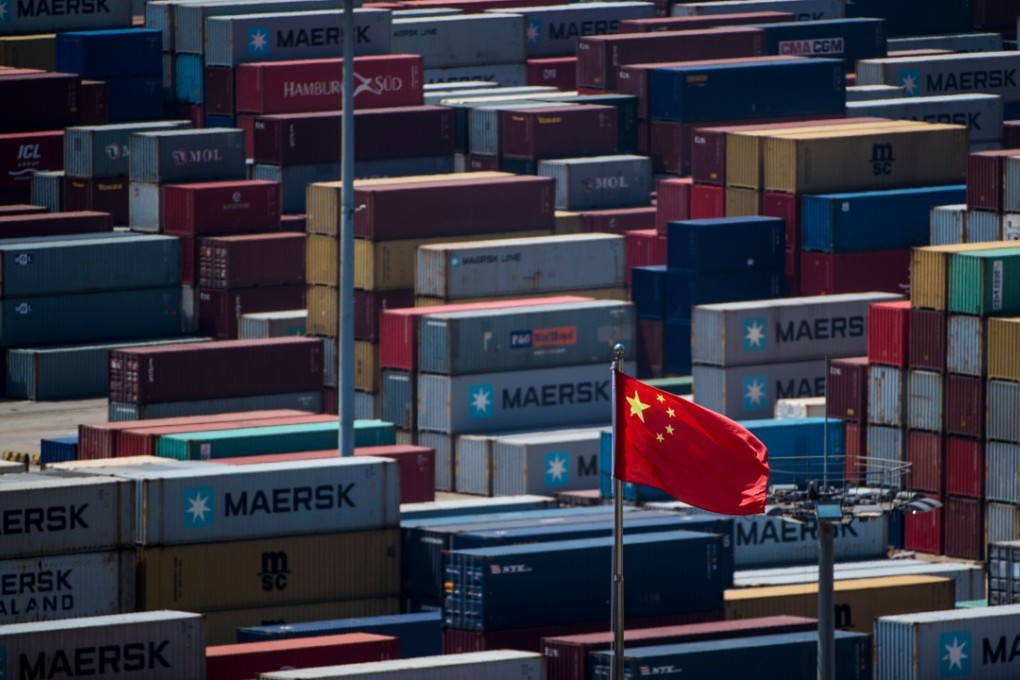Containers at the Yangshan deep water port in Shanghai. The first shots in a trade war between the US and China have been fired with tit-for-tat tariffs announced on July 6. Photo: AFP