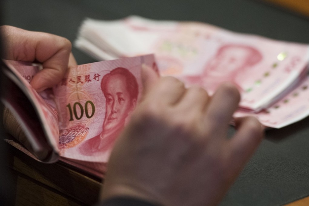 The yuan’s offshore value rose by as much as 0.56 per cent to 6.6262 per US dollar on Monday, heading for its biggest daily advance since March 26. Photo: Bloomberg