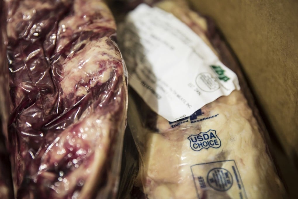 China’s retaliatory tariffs on US goods struck just as one of its biggest meat importers was rushing a shipment from California through Shanghai customs. Photo: Bloomberg