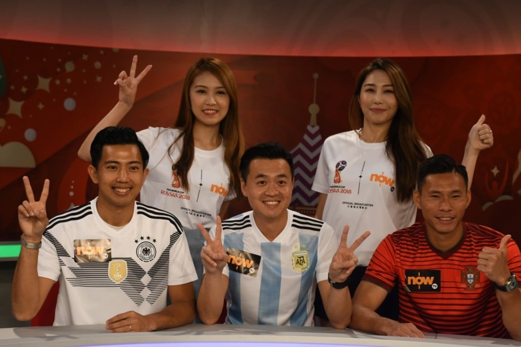 Now TV’s Fifa World Cup presentation team. The channel bagged the rights to air the soccer event in Hong Kong, but some subscribers are finding the live coverage spotty. Photo: Handout
