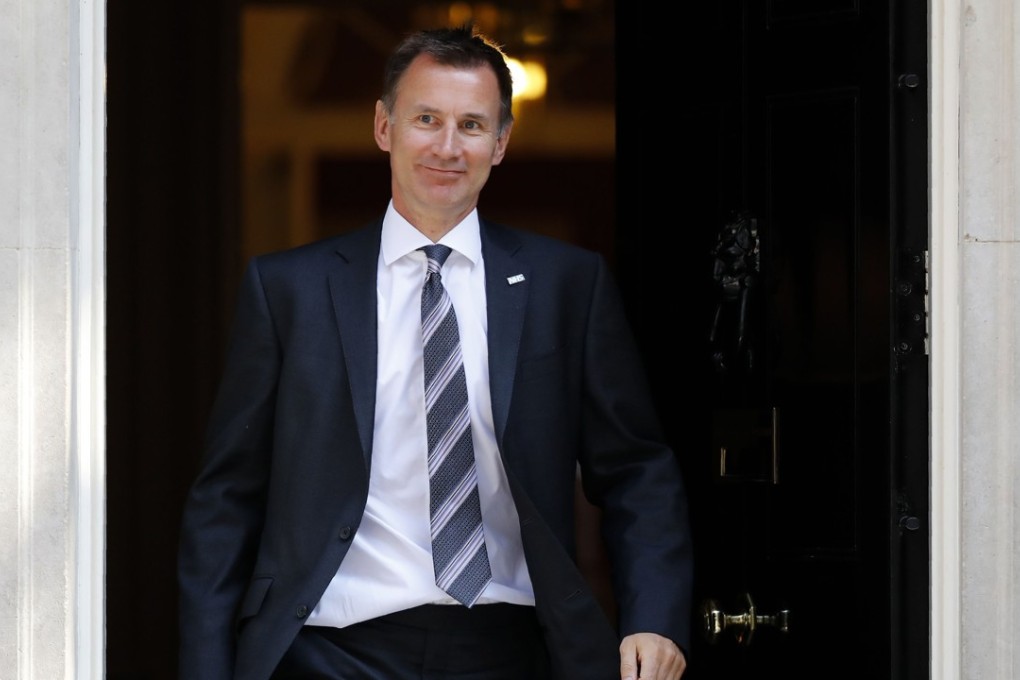 Jeremy Hunt, who had been the health secretary, is considered one of Theresa May’s most loyal ministers. Photo: AFP