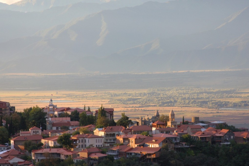 Georgia’s Kakheti wine region is surrounded by the Caucasus Mountains.