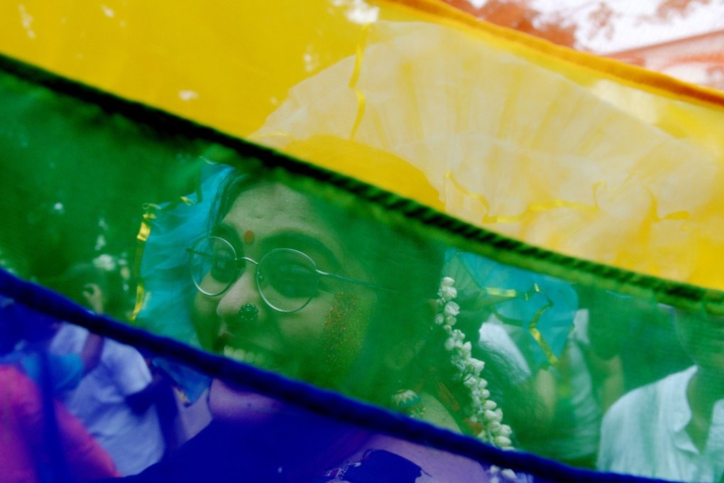 An Indian supporter of the lesbian, gay, bisexual, transgender (LGBT) community takes part in a pride parade in Chennai. Photo: AFP