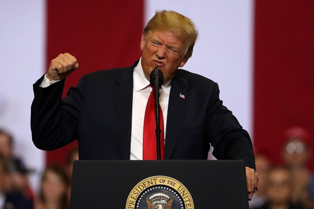 US President Donald Trump speaks to supporters during a campaign rally at Scheels Arena on June 27 in Fargo, North Dakota. Photo: Getty Images/AFP
