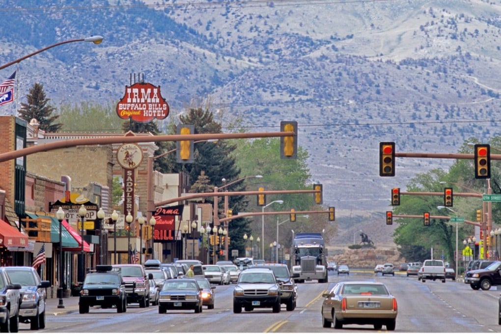 The Irma hotel in Cody, Wyoming, was named after one of Buffalo Bill’s daughters. Picture: Alamy